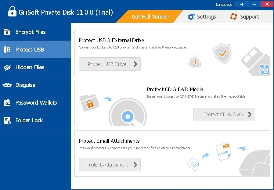 GiliSoft Private Disk-pem32e58Captura de Pantalla