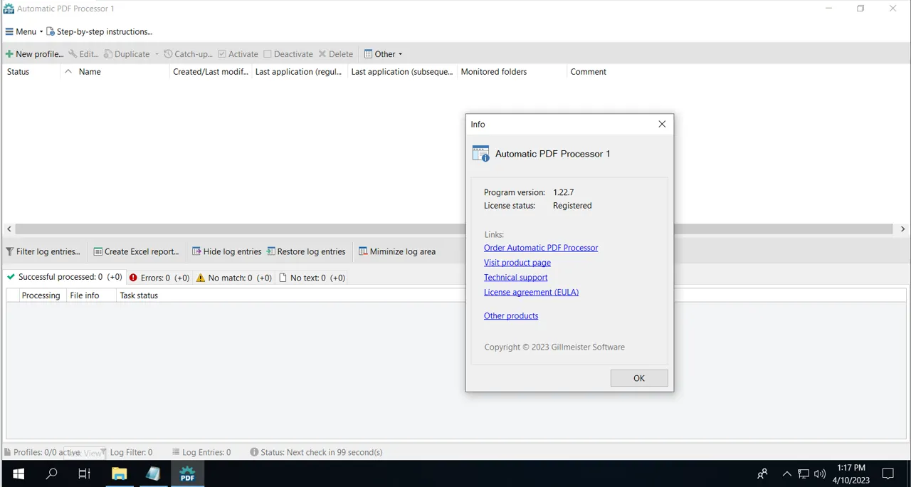 Gillmeister Automatic PDF Processor-z7xss69oCaptura de Pantalla