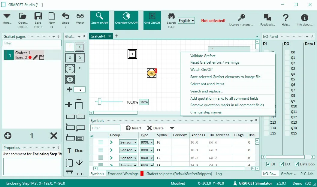 GrafCet Studio Pro-8d6j1t38Captura de Pantalla
