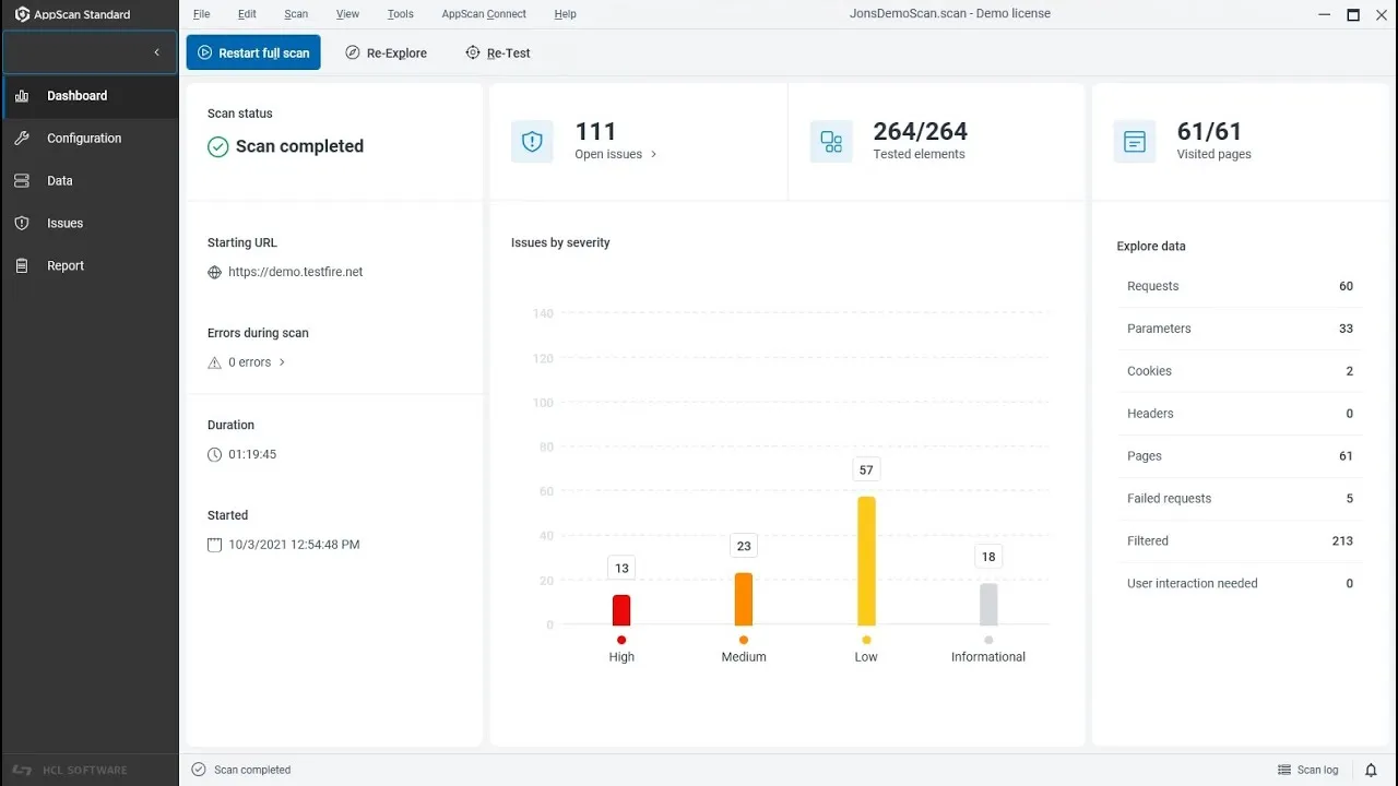 HCL AppScan Standard-n2ir6oruCaptura de Pantalla