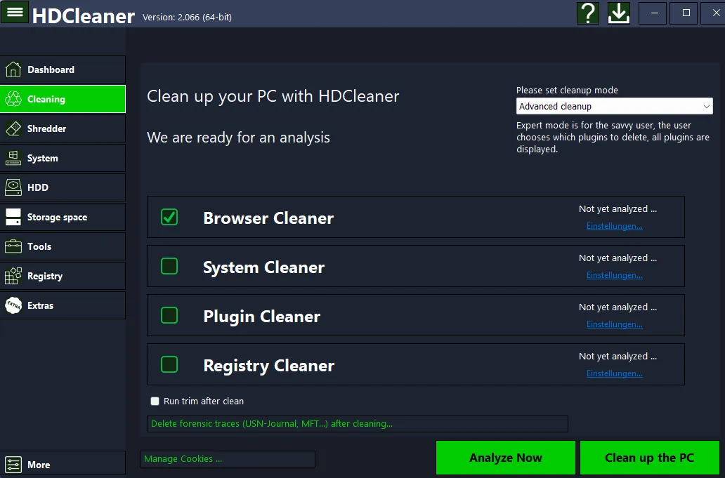 HDCleaner-ixbgsqgkCaptura de Pantalla