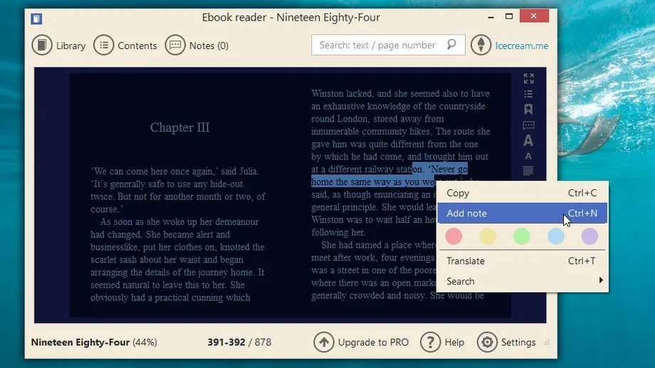 IceCream Ebook Reader Pro-za2j3665Captura de Pantalla