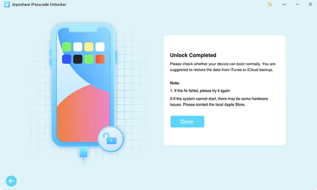 Joyoshare iPasscode Unlocker-joyoshare-ipasscode-unlocker-Joyoshare iPasscode Unlocker-3Captura de Pantalla