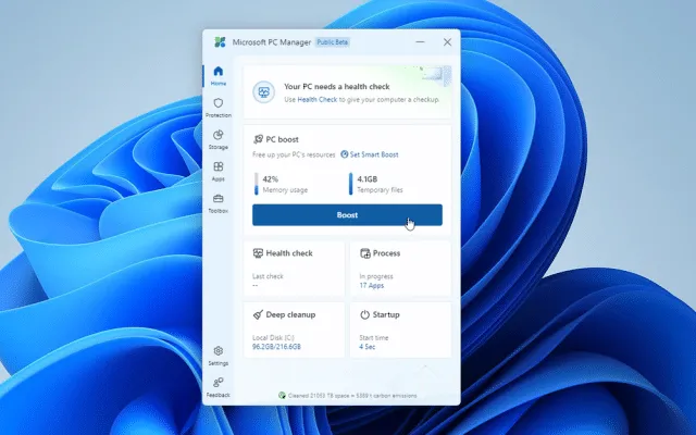 Microsoft PC Manager-q5g864qqCaptura de Pantalla