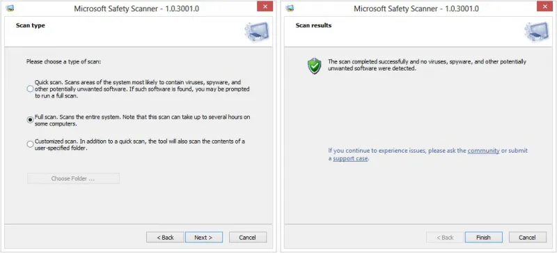 Microsoft Safety Scanner-b8wod82eCaptura de Pantalla