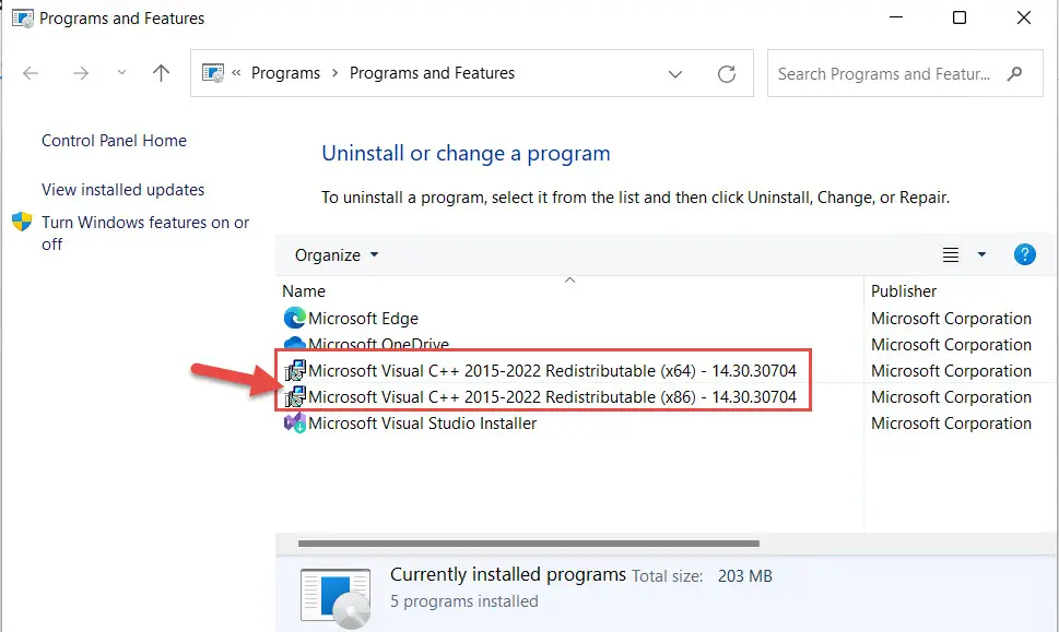 Microsoft Visual C++ 2015-2022 Redistributable-xnkf4ga0-Captura de Pantalla