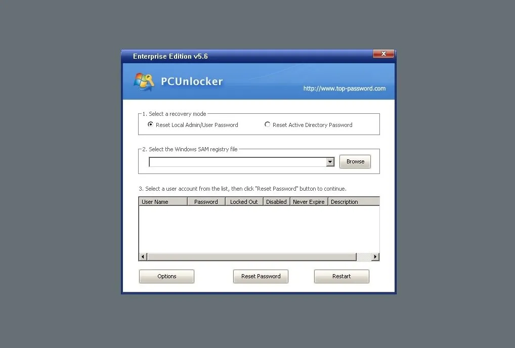 PCUnlocker Enterprise Edition-eyo9gqsx-Capturas de Pantalla