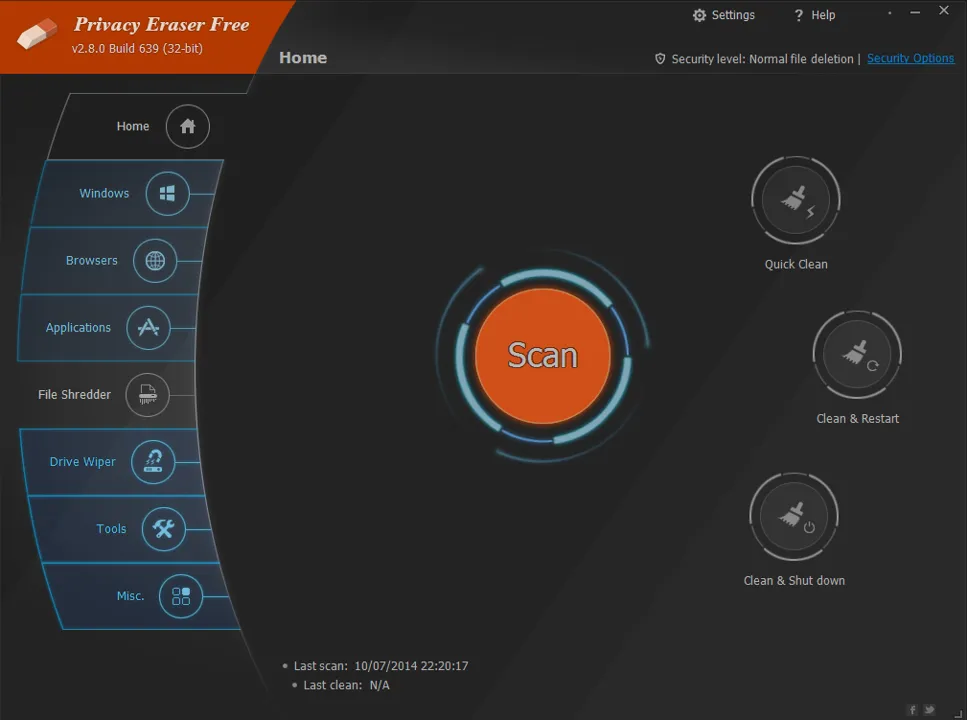 Privacy Eraser Free-v9e8sk78-Capturas de Pantalla