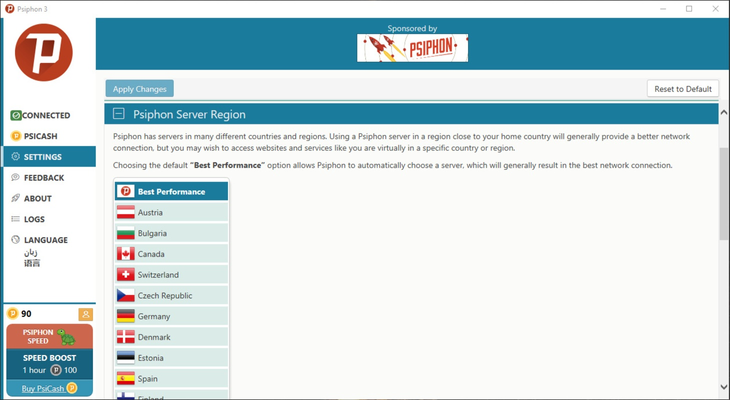 Psiphon -vjnshk6w-Capturas de Pantalla