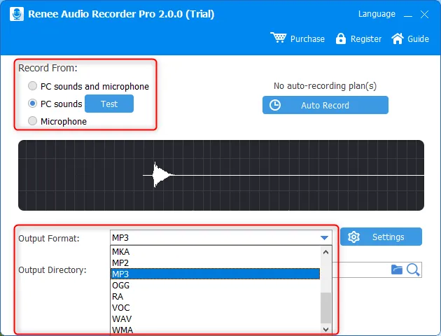 Renee Audio Recorder Pro-pcx91kbf-Capturas de Pantalla