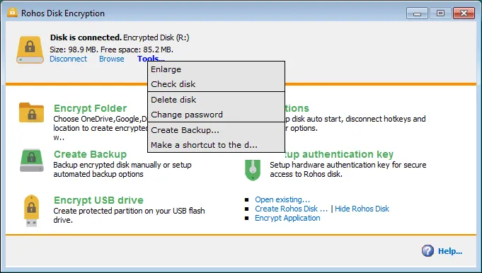 Rohos Disk Encryption-030vnwt4-Capturas de Pantalla