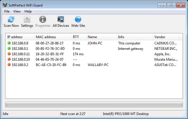 SoftPerfect WiFi Guard-zf1wct1v-Capturas de Pantalla