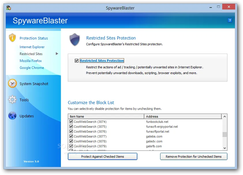 SpywareBlaster-781ursu9-Capturas de Pantalla