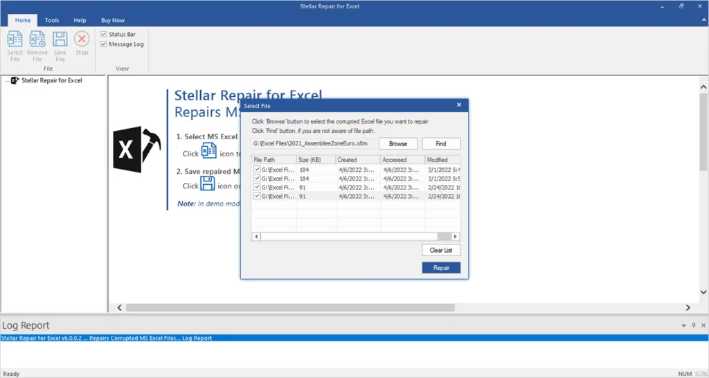 Stellar Repair for Excel-3rpl7sml-Capturas de Pantalla