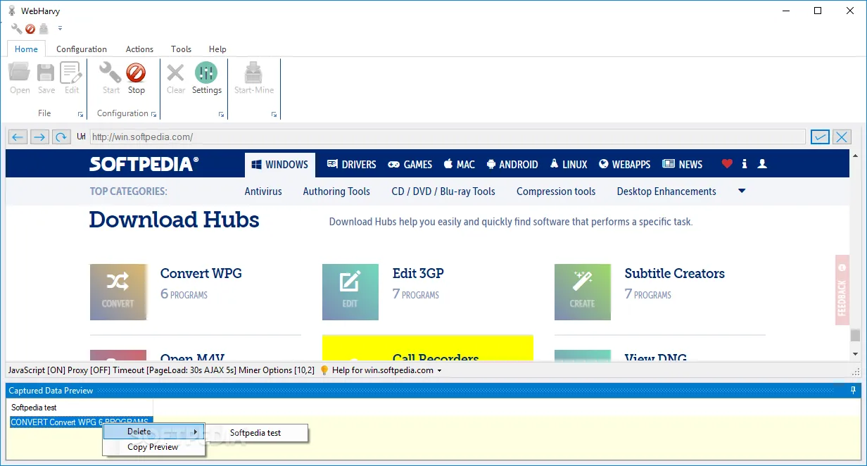 SysNucleus WebHarvy-wbr9hrey-Captura de Pantalla