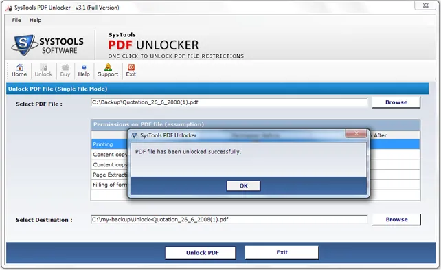 SysTools PDF Unlocker-7idjcy5d-Captura de Pantalla