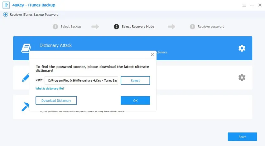 Tenorshare 4uKey iTunes Backup-xoyc9ub8-Captura de Pantalla