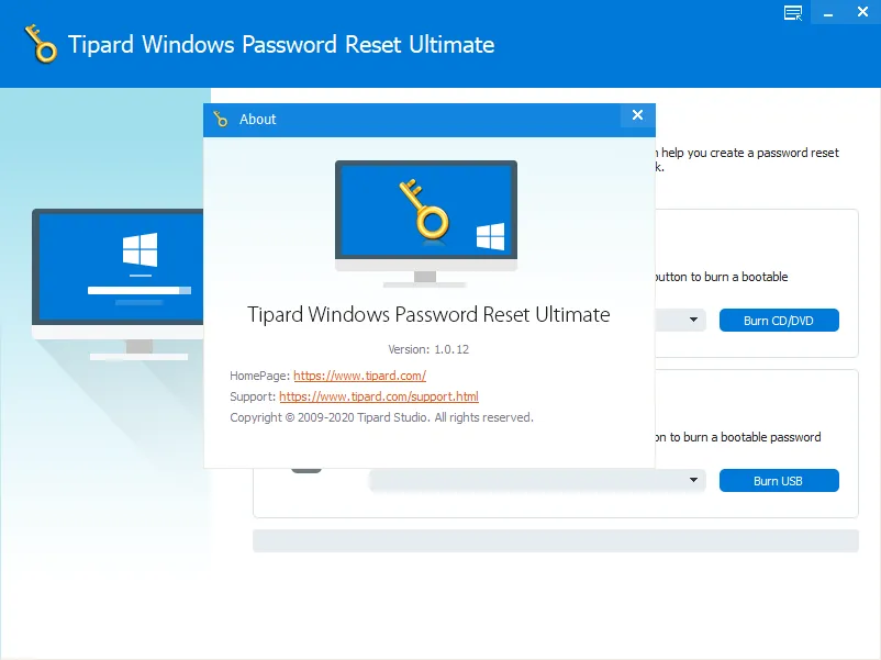 Tipard Windows Password Reset Ultimate-e7y4u32a-Captura de Pantalla