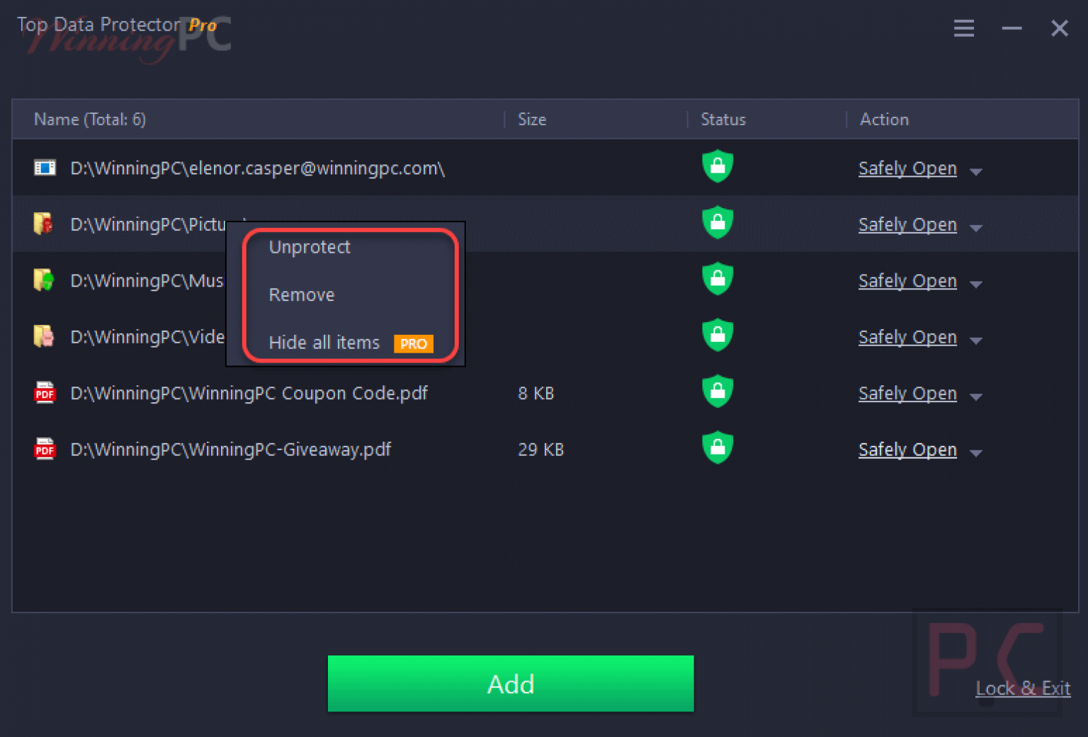 Top Data Protector Pro-zle3s3qw-Captura de Pantalla
