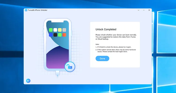 TunesKit iPhone Unlocker-x8c9u1ji-Captura de Pantalla