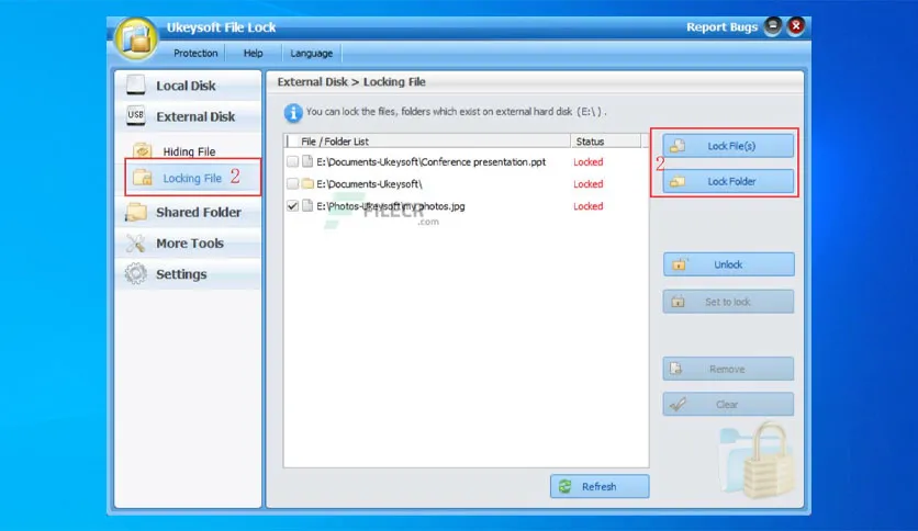 UkeySoft File Lock-voz88b83-Captura de Pantalla