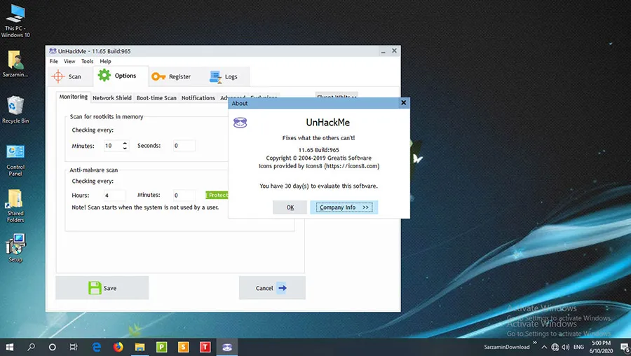 UnHackMe-pz6inofc-Captura de Pantalla