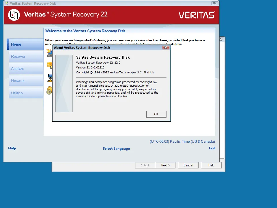 Veritas System Recovery Disk-91a9qmx9-Captura de Pantalla
