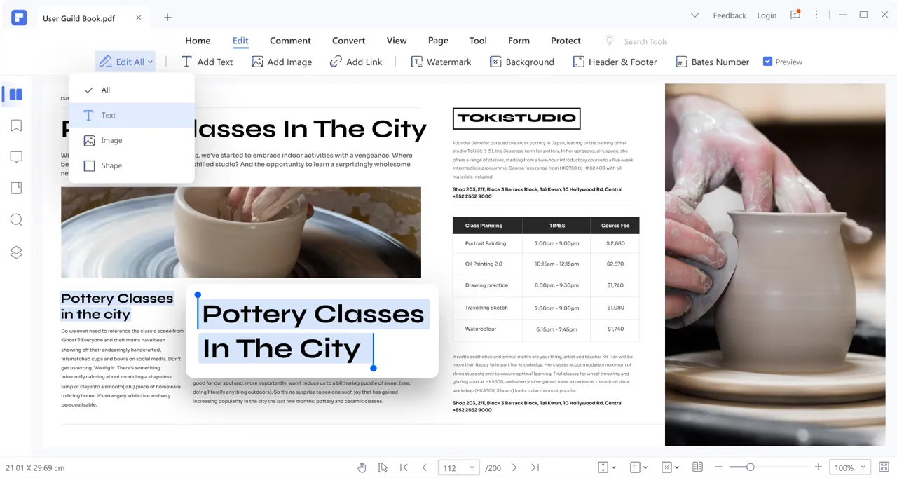 Wondershare PDFelement Pro-edit-pdf-Captura de Pantalla