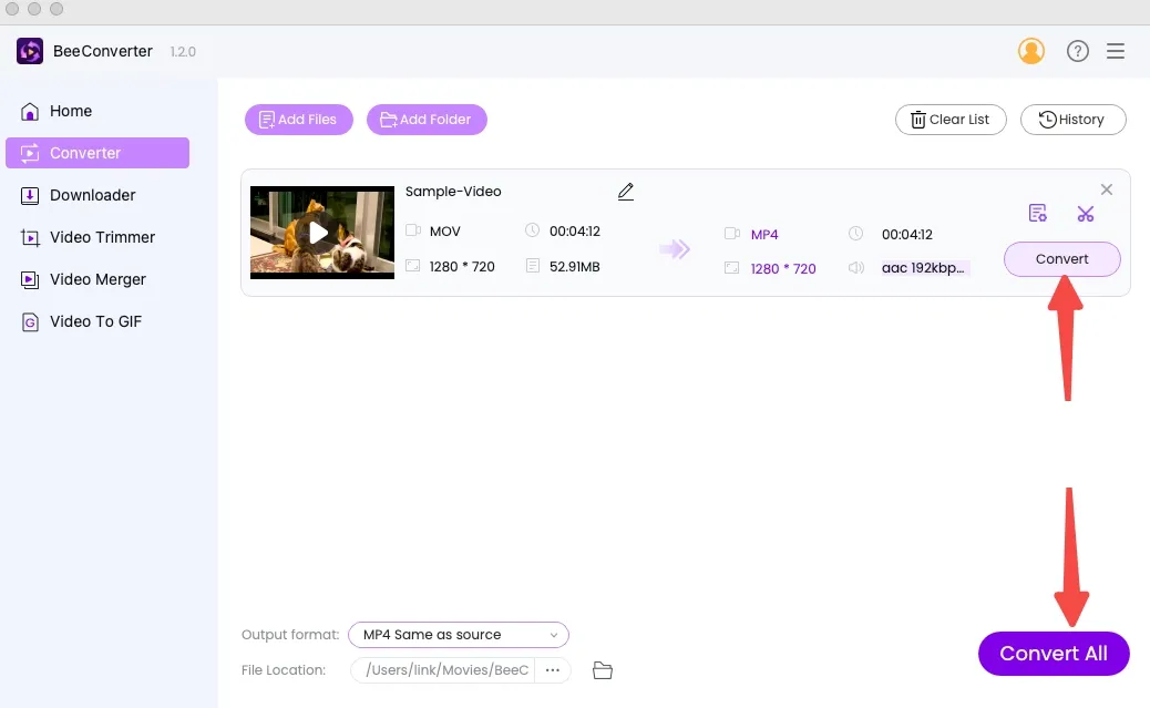 Captura AmoyShare BeeConverter Pro F7h5g4f9