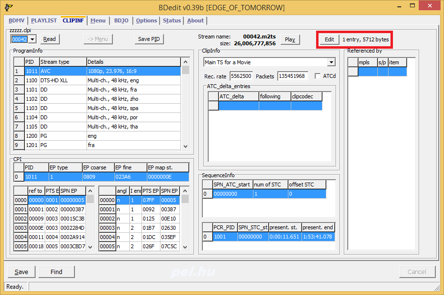 Captura BD Rebuilder Using BDedit