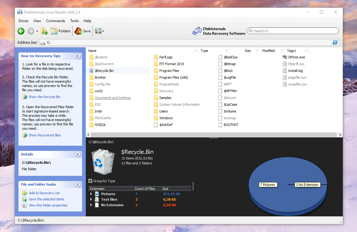 Captura DiskInternals Linux Reader Qv2hktj7
