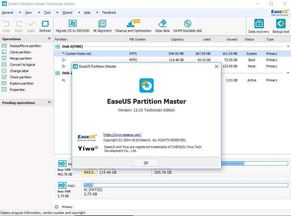 Captura EaseUS Partition Master Technican Edition Gpxjahal