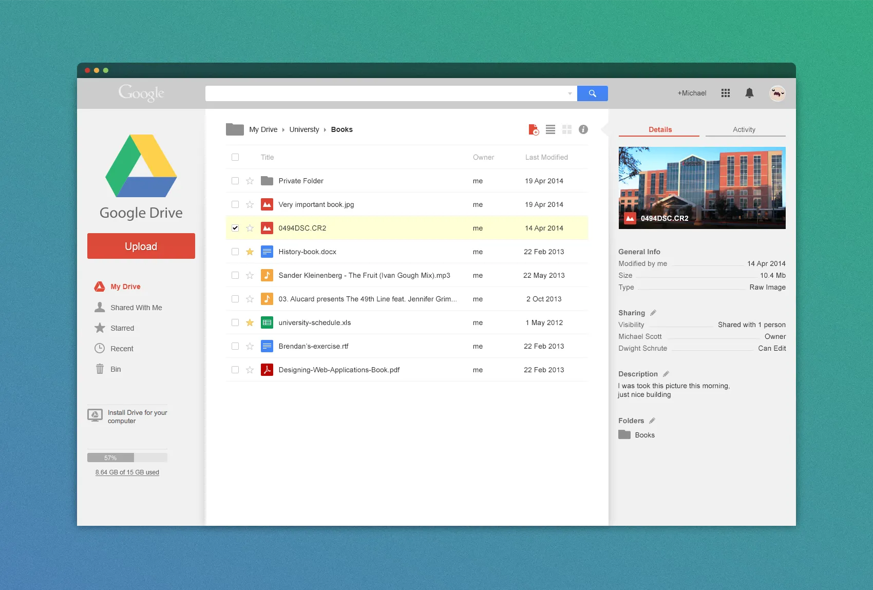 Captura Google Drive (Backup and Sync)