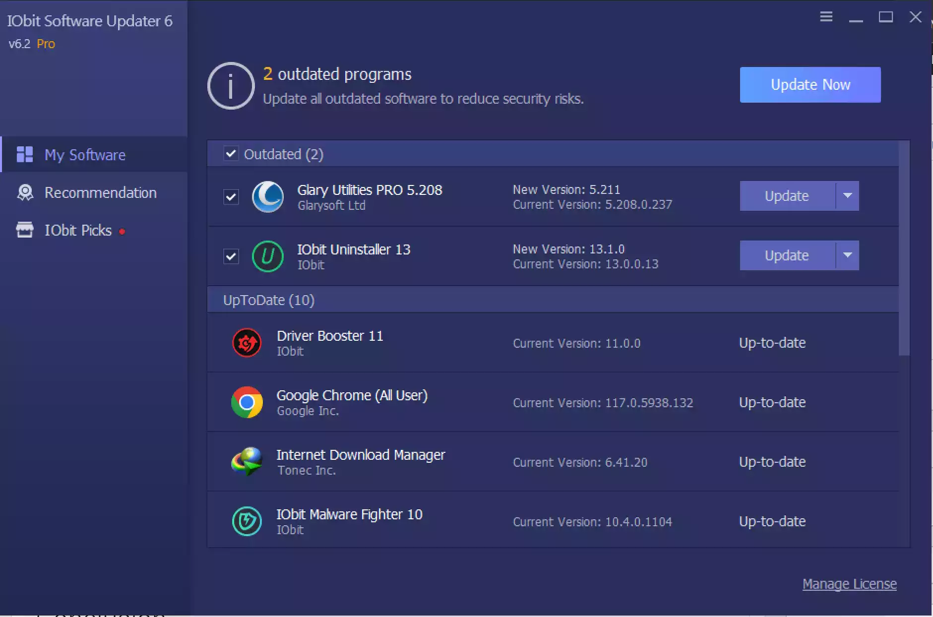 Captura IObit Software Updater Pronwx5nxs6