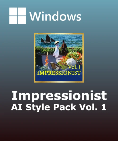 Impressionist AI Style Pack Vol. 1 Impressionist AI Style Pack Vol. 1