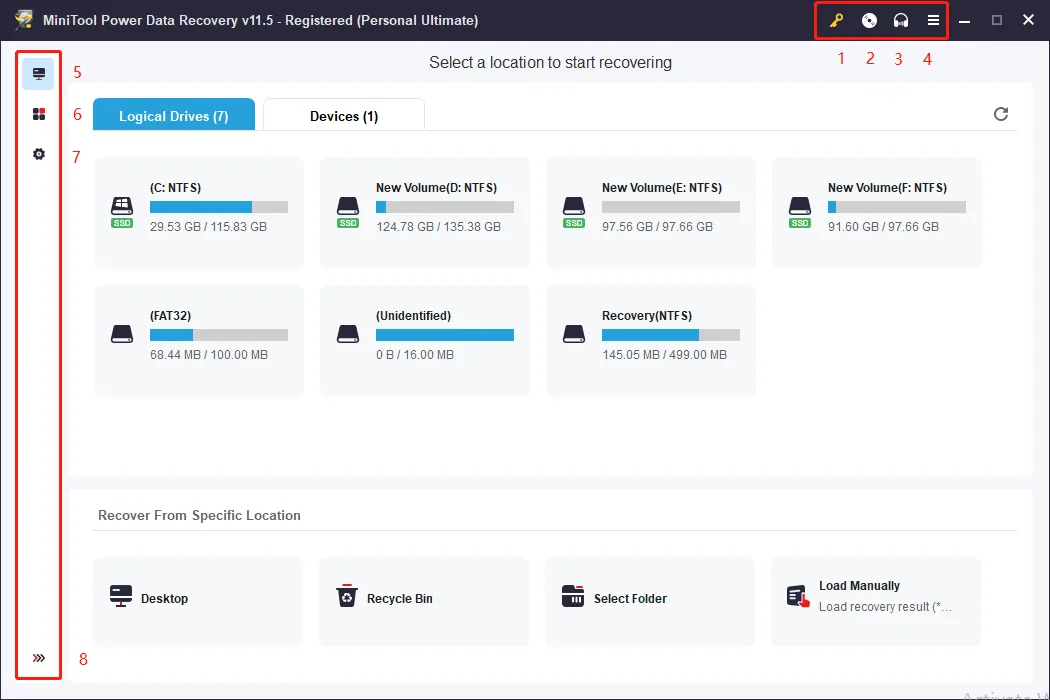 Captura MiniTool Power Data Recovery Business Technician 5mq9xgui