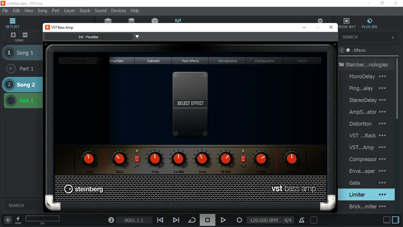 Captura Steinberg VST Live Pro J4gg91l2