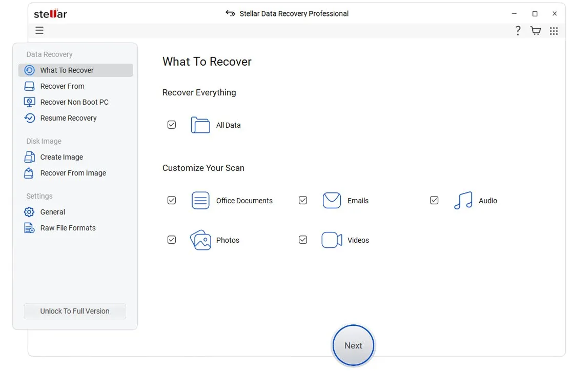 Captura Stellar Data Recovery Pro Qftoh94c
