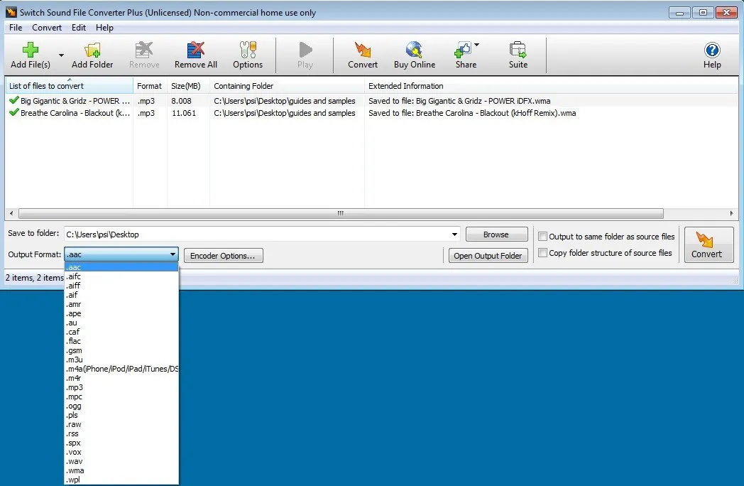 Captura Switch Sound File Converter Plus Xil6s3x8