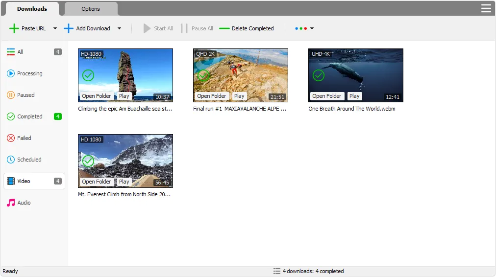 Captura Tomabo MP4 Downloader Promqldv2ar