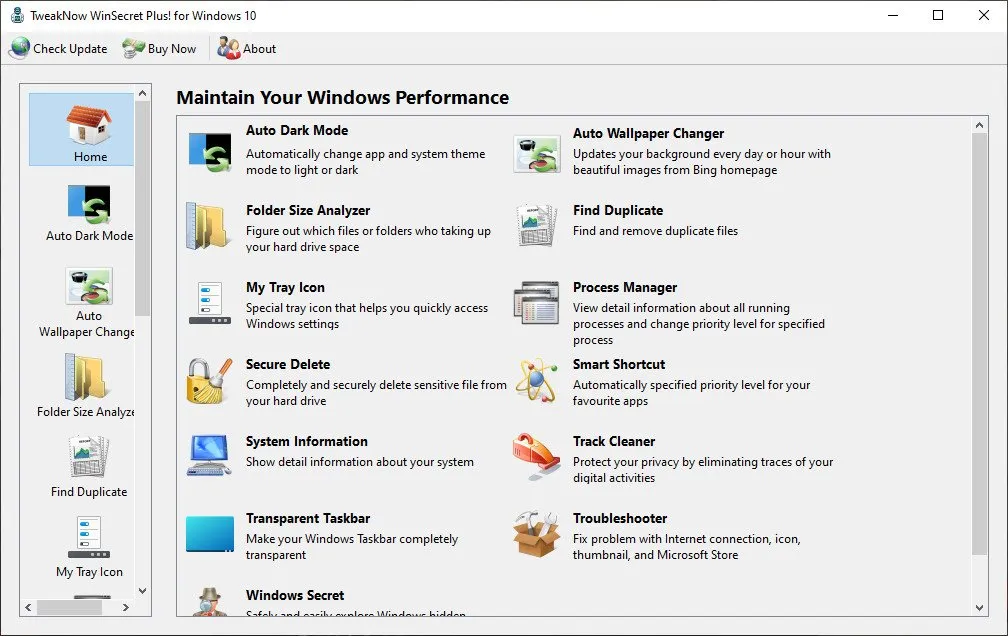 Captura TweakNow WinSecret Plus For Windows 1024ib8x3h