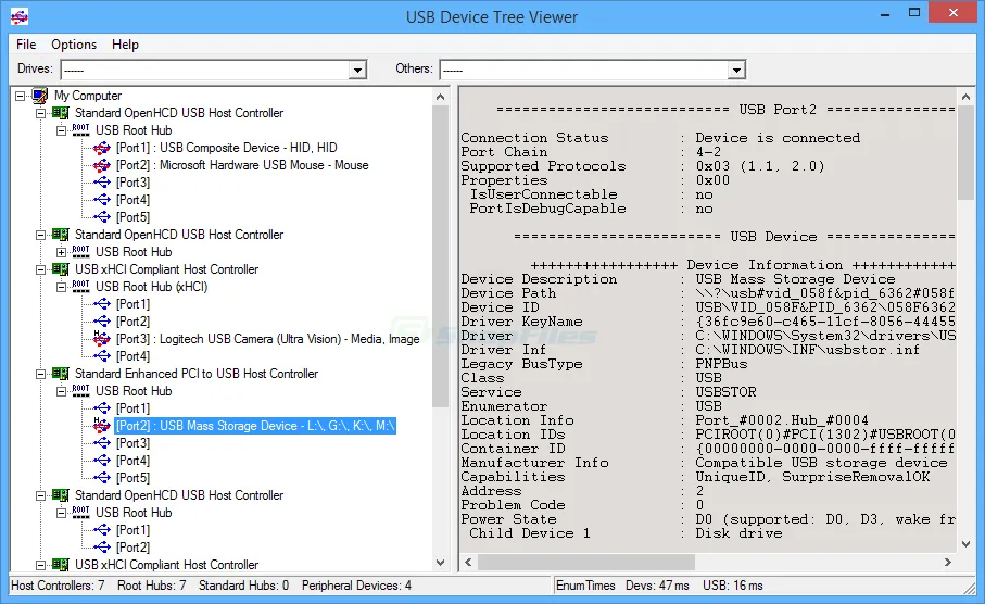 Captura USB Device Tree Viewer Ysw37p5l