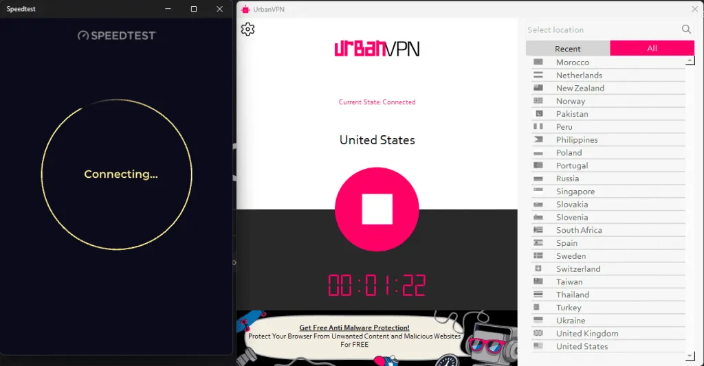 Captura Urban VPN Maa73anf