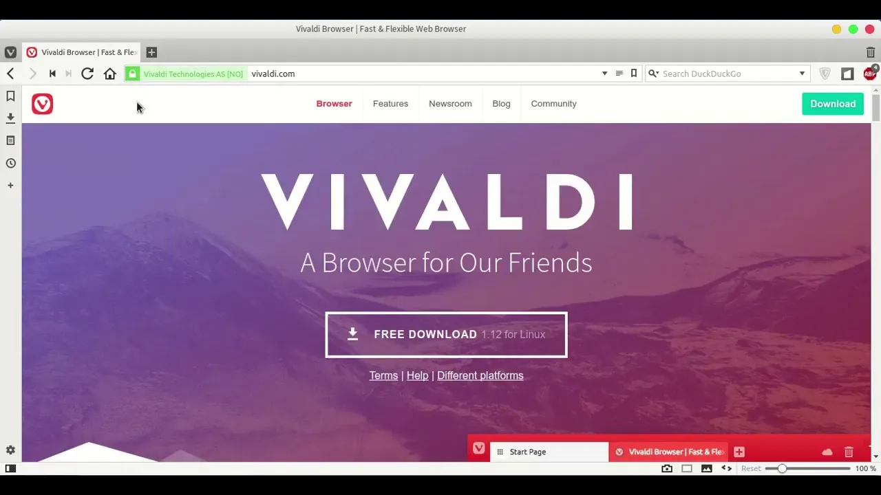 Captura Vivaldi Browser Hdlvajrr