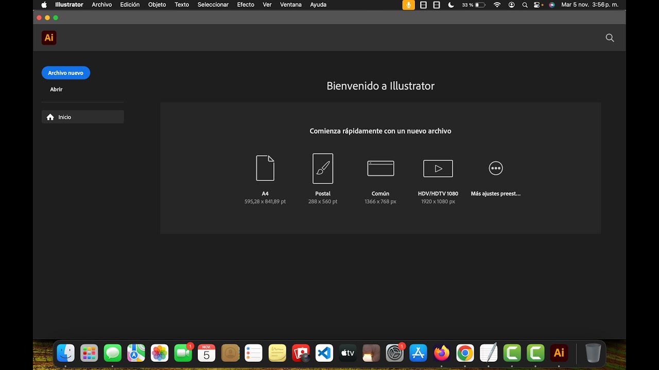 Captura Adobe Illustrator for macOS 3